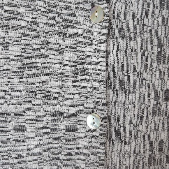 Parsley & Sage Top Womens Medium Gray Button Front Tunic - Picture 3 of 10